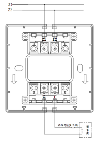 重庆海湾GST-LD-8300B输入模块常闭无源触点接线图