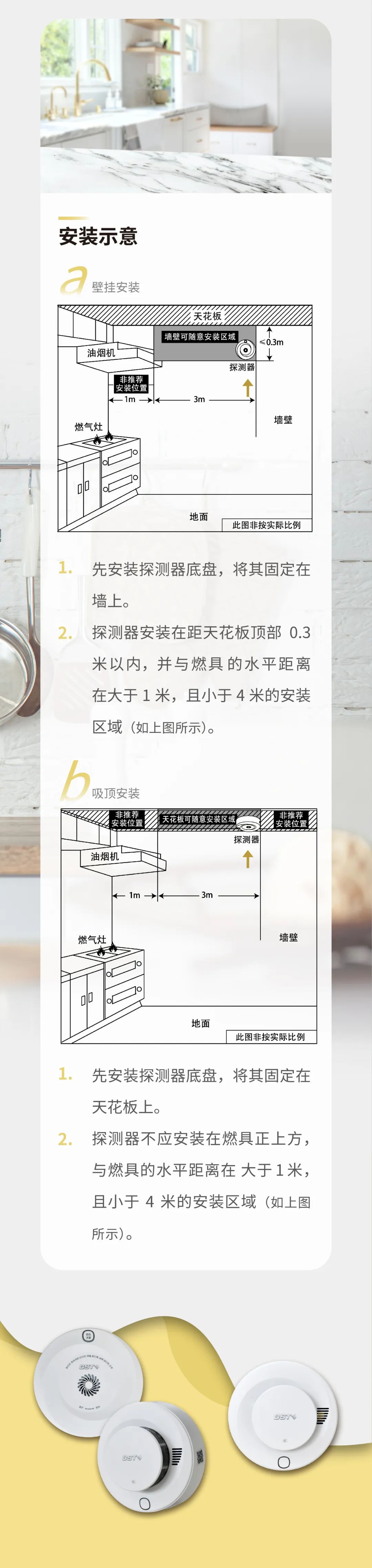 重庆重庆海湾消防GST全新一代NB独立式烟感气感探测器安装