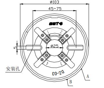 DZ-03定位底座 重庆海湾底座